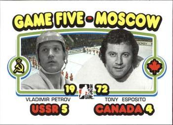 2009-10 In The Game 1972 The Year In Hockey #194 Vladimir Petrov / Tony Esposito Front