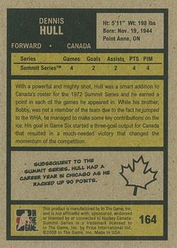2009-10 In The Game 1972 The Year In Hockey #164 Dennis Hull Back