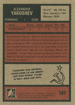 2009-10 In The Game 1972 The Year In Hockey #187 Alexander Yakushev Back