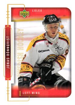 1999-00 Upper Deck Swedish Hockey League #141 Jonas Ronnqvist Front