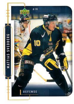 1999-00 Upper Deck Swedish Hockey League #3 Mattias Svedberg Front