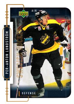 1999-00 Upper Deck Swedish Hockey League #8 Per Anton Lundstrom Front