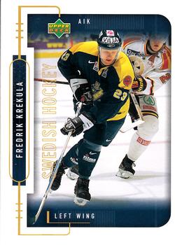 1999-00 Upper Deck Swedish Hockey League #13 Fredrik Krekula Front