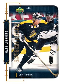1999-00 Upper Deck Swedish Hockey League #16 Mats Lindberg Front