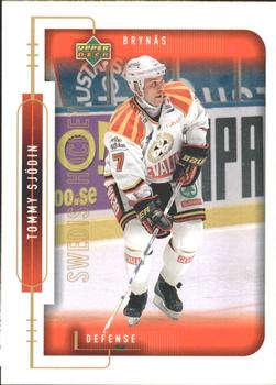 1999-00 Upper Deck Swedish Hockey League #19 Tommy Sjodin Front