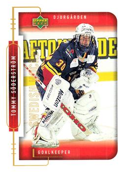 1999-00 Upper Deck Swedish Hockey League #35 Tommy Soderstrom Front