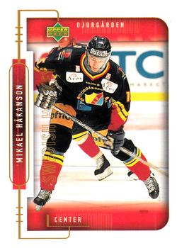 1999-00 Upper Deck Swedish Hockey League #43 Mikael Håkansson Front
