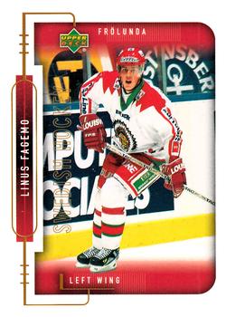 1999-00 Upper Deck Swedish Hockey League #80 Linus Fagemo Front