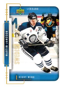 1999-00 Upper Deck Swedish Hockey League #111 Martin Jansson Front