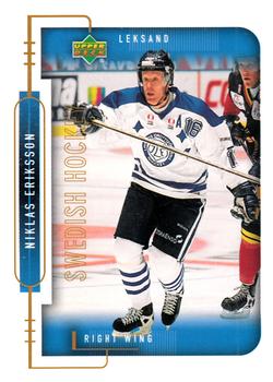 1999-00 Upper Deck Swedish Hockey League #113 Niklas Eriksson Front