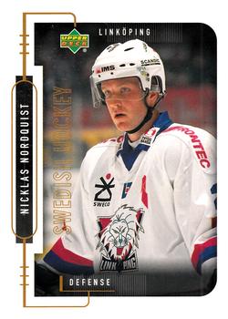 1999-00 Upper Deck Swedish Hockey League #123 Nicklas Nordqvist Front