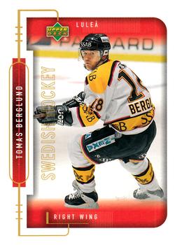 1999-00 Upper Deck Swedish Hockey League #143 Tomas Berglund Front