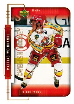 1999-00 Upper Deck Swedish Hockey League #178 Mattias Weinhandl Front