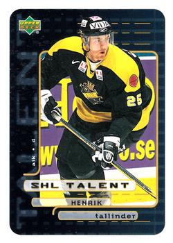 1999-00 Upper Deck Swedish Hockey League #201 Henrik Tallinder Front