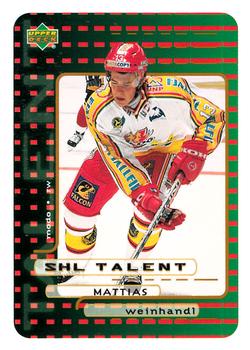 1999-00 Upper Deck Swedish Hockey League #214 Mattias Weinhandl Front