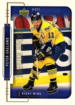 1999-00 Upper Deck Swedish Hockey League #218 Peter Ekelund Front