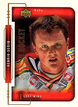 1999-00 Upper Deck Swedish Hockey League #220 Henrik Sedin Front