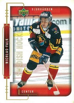 1999-00 Upper Deck Swedish Hockey League #42 Nichlas Falk Front