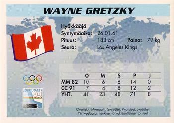 1994 Semic Jääkiekkokortit Keräilysarja (Finnish) #99 Wayne Gretzky Back