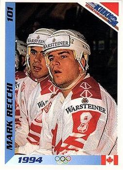 1994 Semic Jääkiekkokortit Keräilysarja (Finnish) #101 Mark Recchi Front