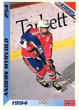 1994 Semic Jääkiekkokortit Keräilysarja (Finnish) #254 Anders Myrvold Front