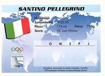 1994 Semic Jääkiekkokortit Keräilysarja (Finnish) #305 Santino Pellegrino Back