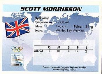 1994 Semic Jääkiekkokortit Keräilysarja (Finnish) #321 Scott Morrison Back