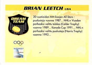 1994 Semic Jääkiekkokortit Keräilysarja (Finnish) #339 Brian Leetch Back