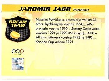 1994 Semic Jääkiekkokortit Keräilysarja (Finnish) #351 Jaromir Jagr Back