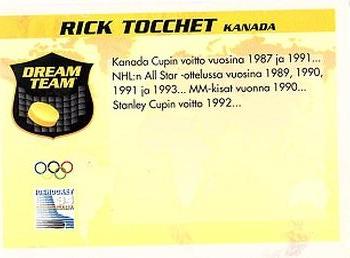 1994 Semic Jääkiekkokortit Keräilysarja (Finnish) #358 Rick Tocchet Back