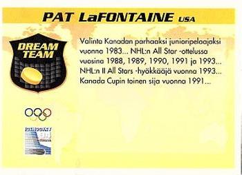 1994 Semic Jääkiekkokortit Keräilysarja (Finnish) #359 Pat LaFontaine Back