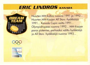 1994 Semic Jääkiekkokortit Keräilysarja (Finnish) #360 Eric Lindros Back