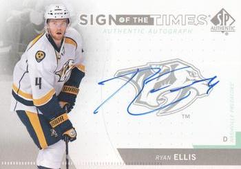2013-14 SP Authentic - Sign of the Times #SOT-RE Ryan Ellis Front