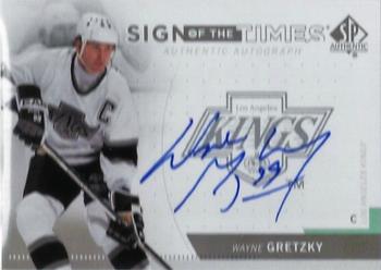 2013-14 SP Authentic - Sign of the Times #SOT-WG Wayne Gretzky Front