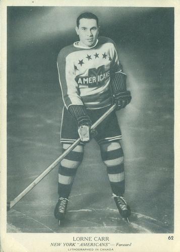 1939-40 O-Pee-Chee (V301-1) #62 Lorne Carr Front
