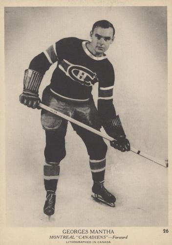 1939-40 O-Pee-Chee (V301-1) #26 Georges Mantha Front
