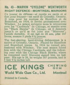 1933-34 World Wide Gum Ice Kings (V357) #43 