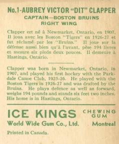 1933-34 World Wide Gum Ice Kings (V357) #1 
