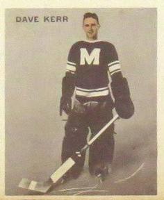 1933-34 World Wide Gum Ice Kings (V357) #19 Dave Kerr Front