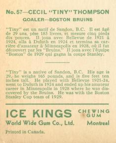 1933-34 World Wide Gum Ice Kings (V357) #57 