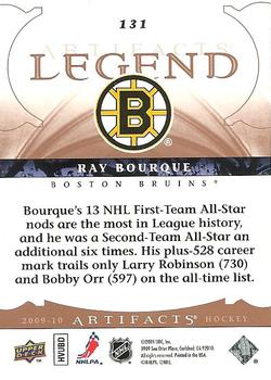 2009-10 Upper Deck Artifacts #131 Ray Bourque Back