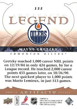 2009-10 Upper Deck Artifacts #135 Wayne Gretzky Back