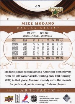 2009-10 Upper Deck Artifacts #69 Mike Modano Back