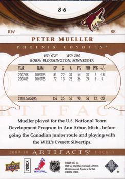 2009-10 Upper Deck Artifacts #86 Peter Mueller Back