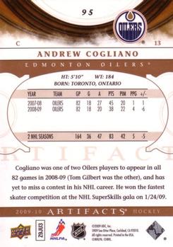 2009-10 Upper Deck Artifacts #95 Andrew Cogliano Back
