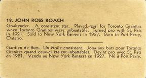 1933-34 British Consols (V129) #18 John Ross Roach Back
