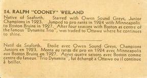 1933-34 British Consols (V129) #24 Cooney Weiland Back