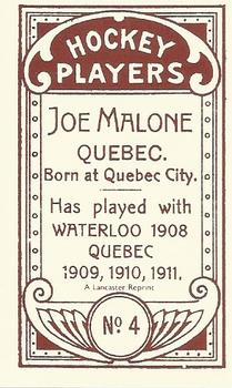 1991 Reprint 1911 C-55 #4 Joe Malone Back