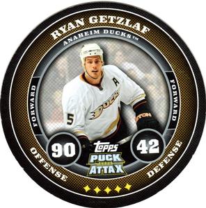 2009-10 Topps Puck Attax #NNO Ryan Getzlaf Front