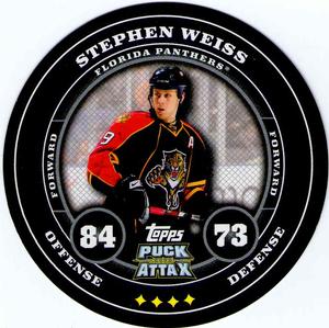 2009-10 Topps Puck Attax #NNO Stephen Weiss Front